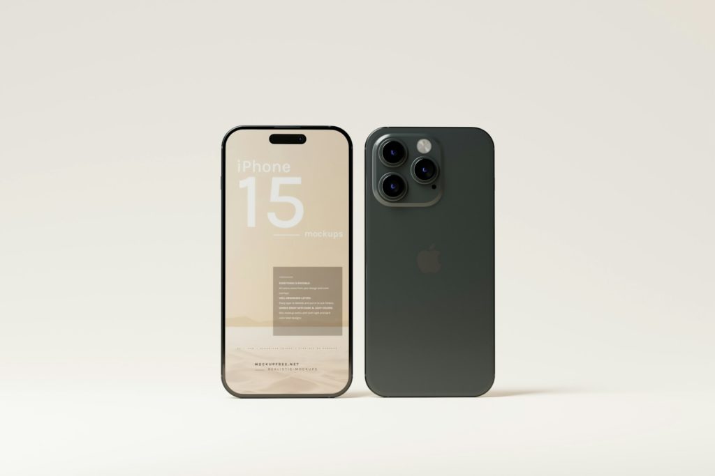 a mockup of an iphone 11 and an iphone 11 pro